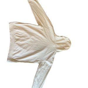 BSR hoodie cream color size L front pocket new condition. A5.